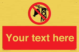 Custom prohibition do not fly kites near overhead electrical power lines